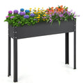 40x11x31.5 Metal Raised Garden Bed with Legs and Drainage Hole