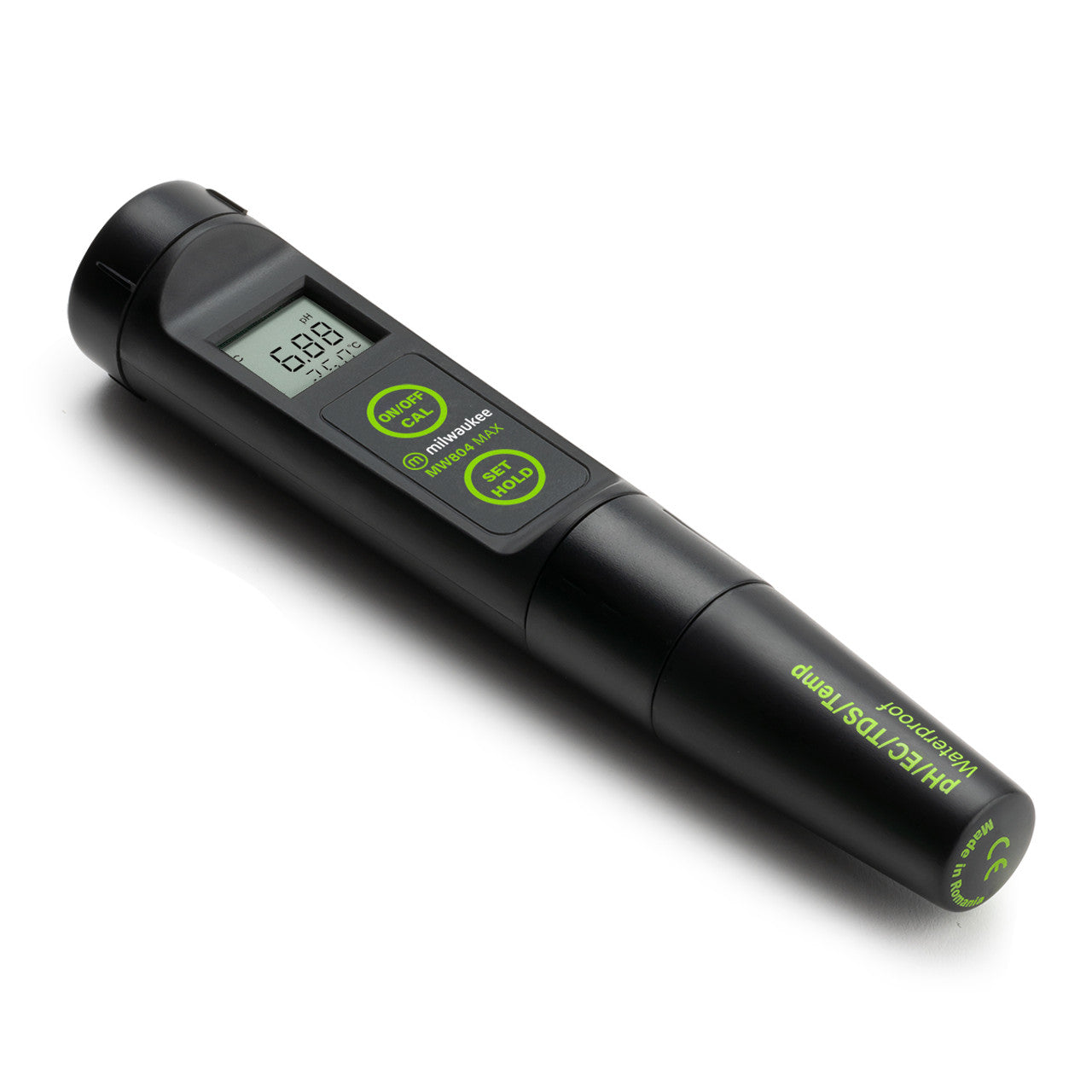 Milwaukee MW804 MAX Waterproof 4-in-1 pH/EC/TDS/Temp Tester with Replaceable Probe