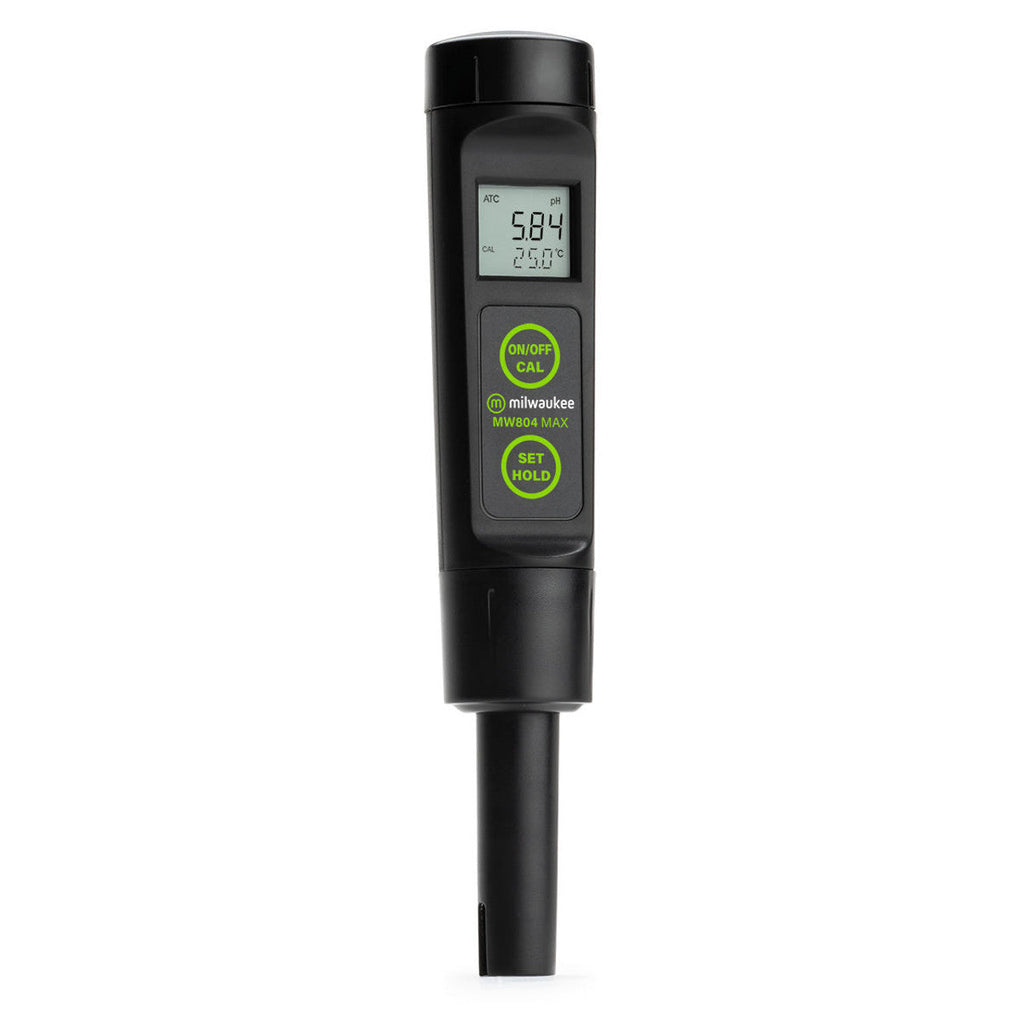 Milwaukee MW804 MAX Waterproof 4-in-1 pH/EC/TDS/Temp Tester with Replaceable Probe