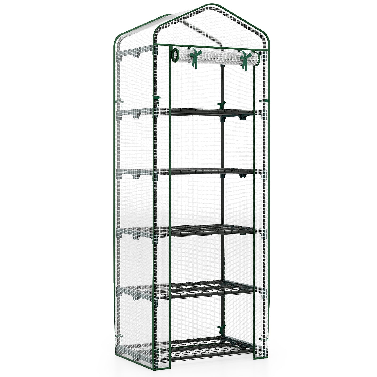 Mini Greenhouse Portable Plant Grow House with 5 Tier Shelves
