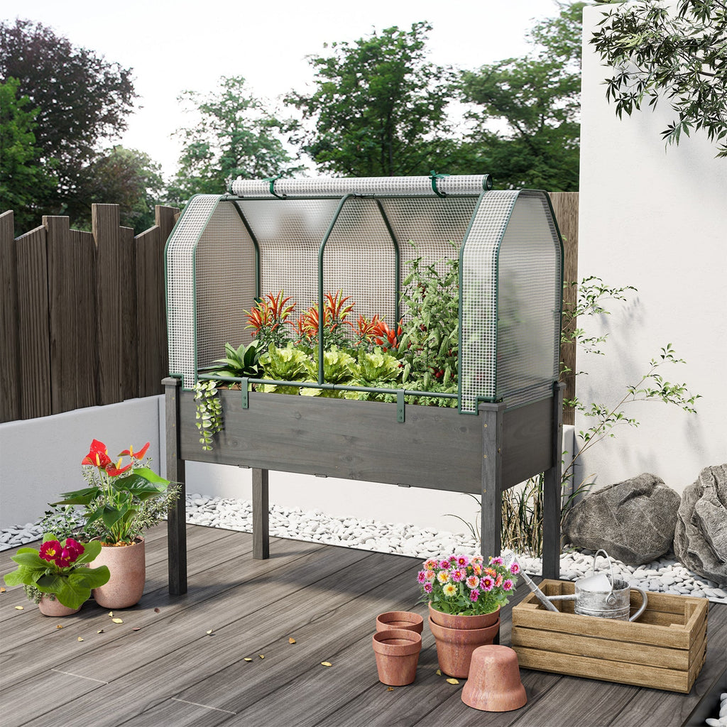47.5 x 21.5 x 24 Inch Mini Greenhouse with Roll-up Zipper Door