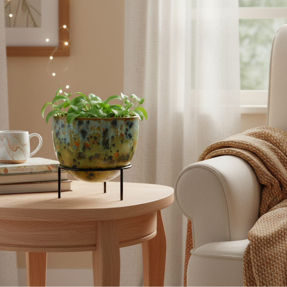 Modern Planter with Stand