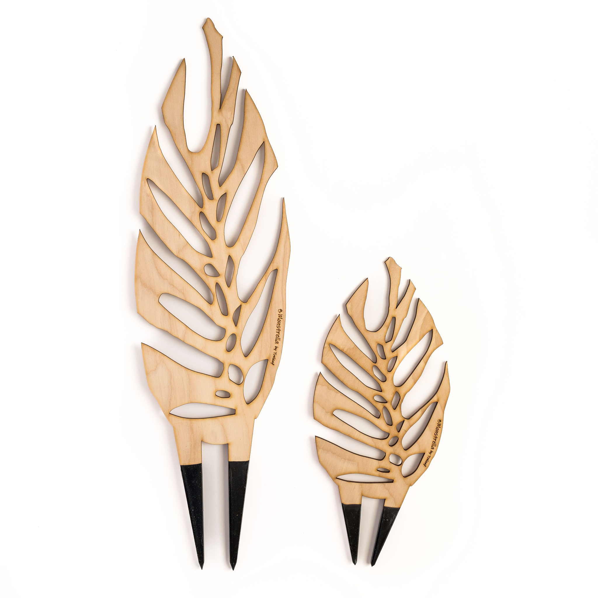 BARE™ Monstrella™ - Customizable Monstera shaped wooden plant support
