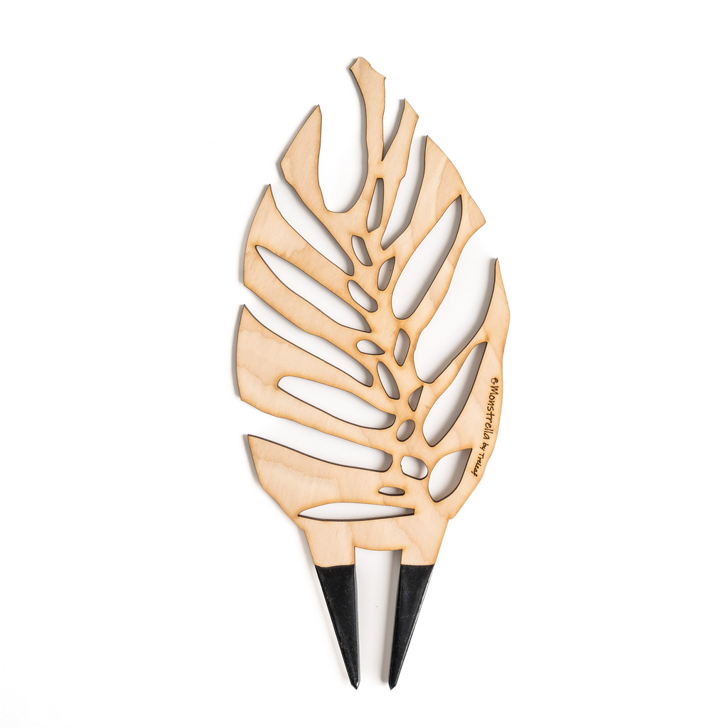 BARE™ Monstrella™ - Customizable Monstera shaped wooden plant support