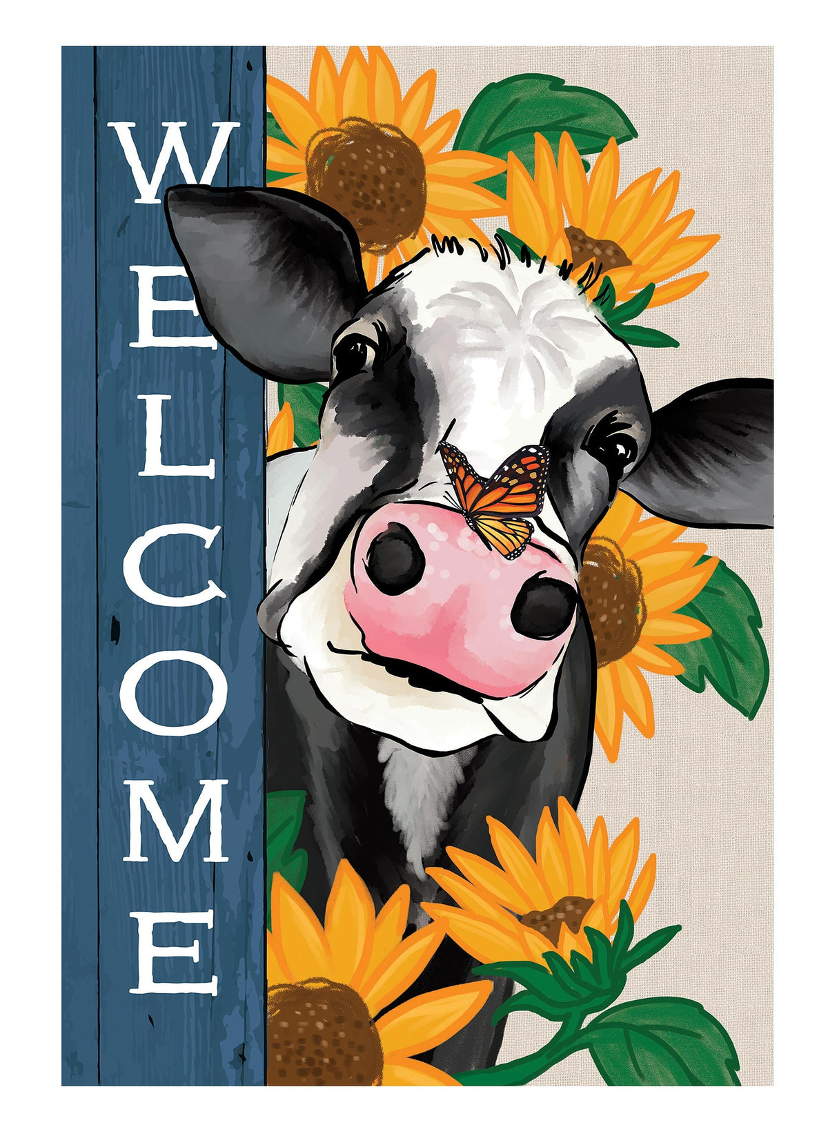 Mooove Over For Fall 2 Sided Garden Flag