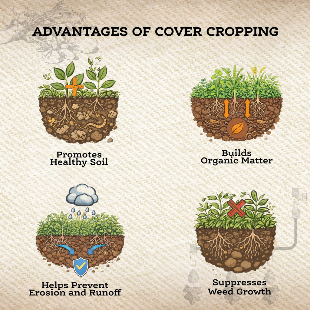 No Till Cover Crop Mix – 10 lb. - Covers 9000–12,000 sq ft (0.21–0.28 acres)