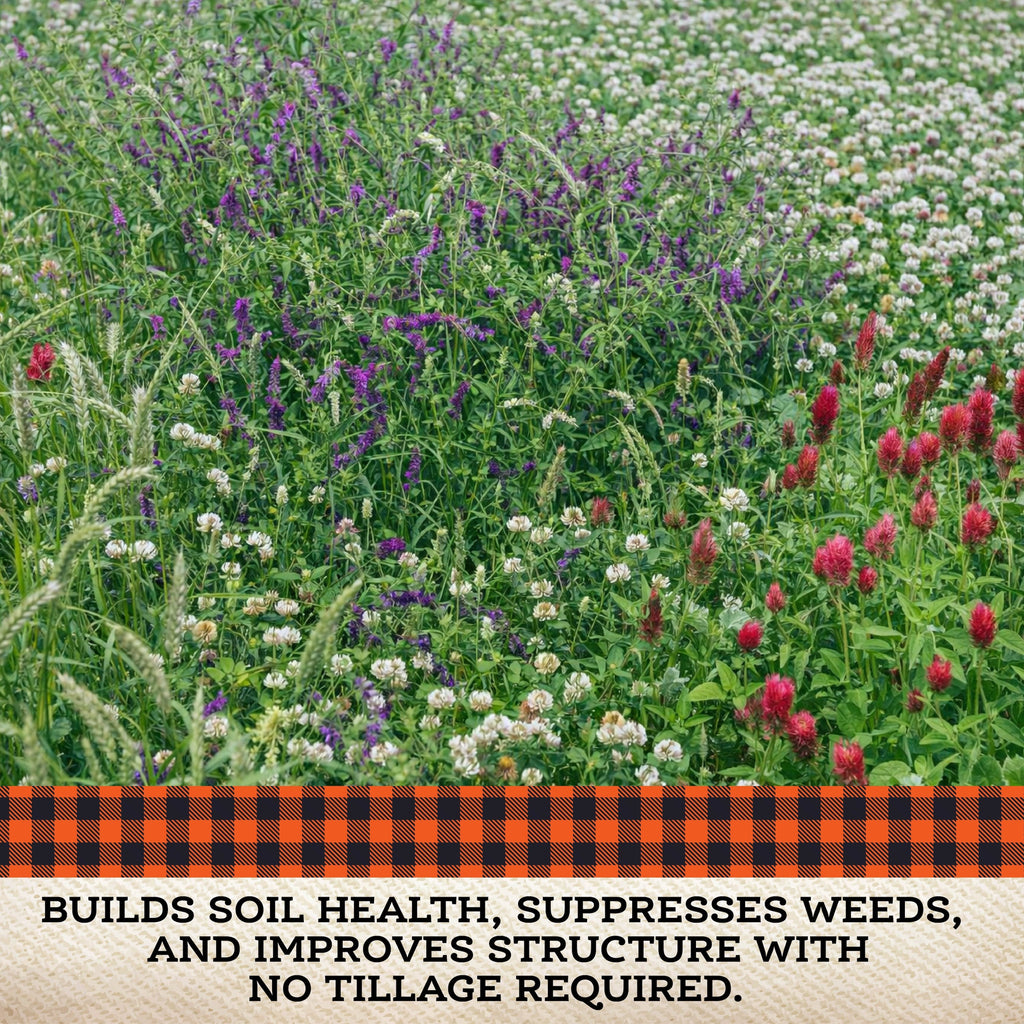 No Till Cover Crop Mix – 10 lb. - Covers 9000–12,000 sq ft (0.21–0.28 acres)