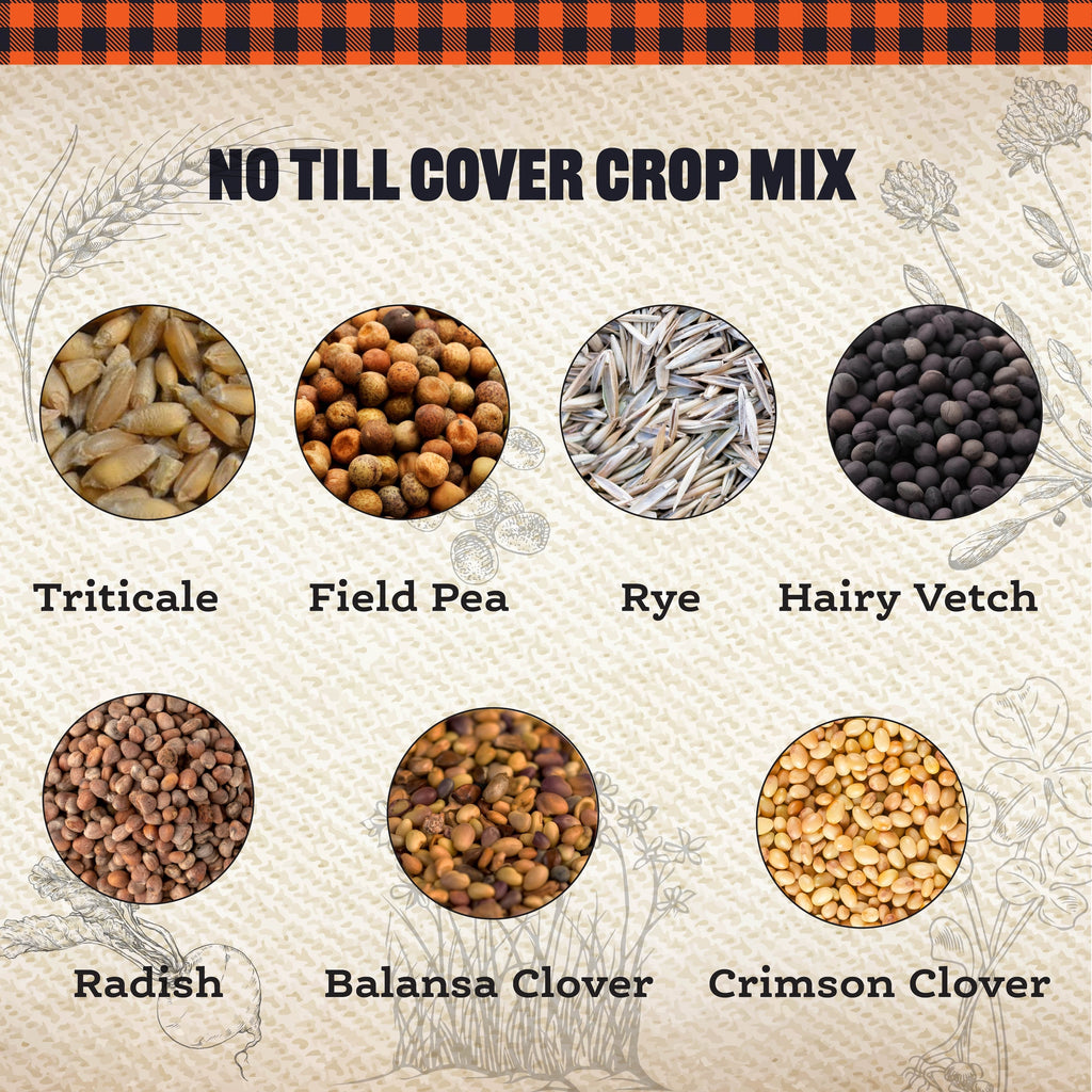 No Till Cover Crop Mix – 10 lb. - Covers 9000–12,000 sq ft (0.21–0.28 acres)