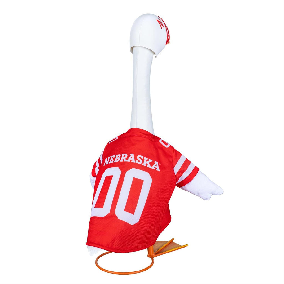 Nebraska Cornhuskers Football Outfit with Helmet for 21-Inch Porch Goose