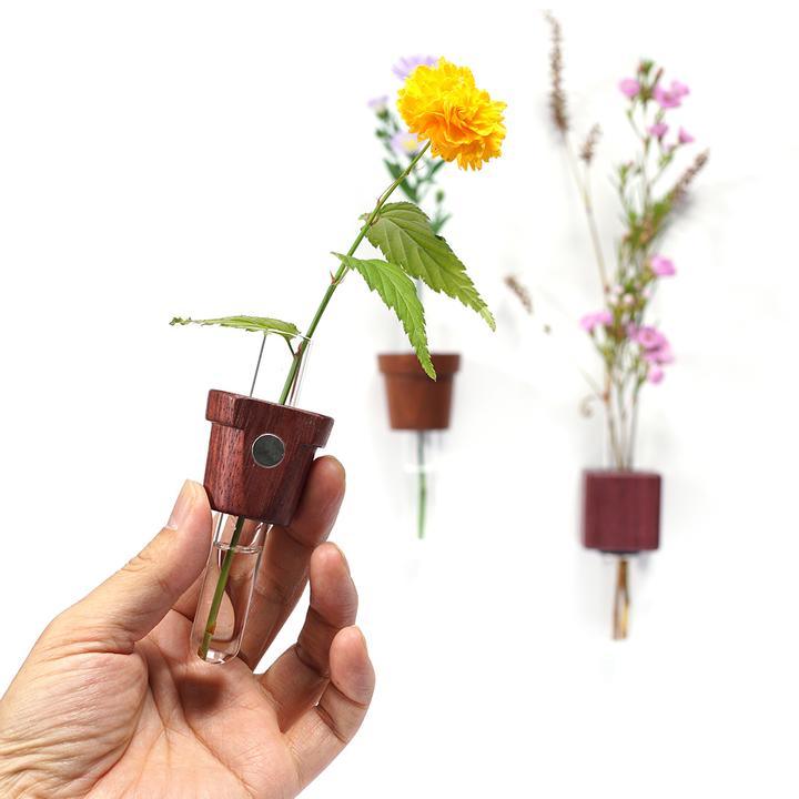 Nevada 2-Combo Wooden Magnetic Vase