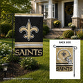 New Orleans Saints 2 Sided Garden Flag Double Logo