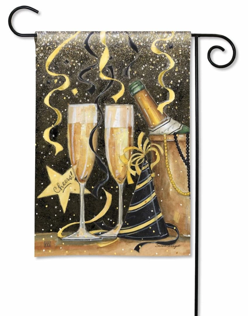 New Year's Eve Garden Flag Susan Winget