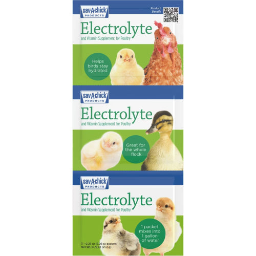 Chicken Bird Sav-a-chick Poultry Vitamins Electrolytes 3-pack Supplement Stress Relief
