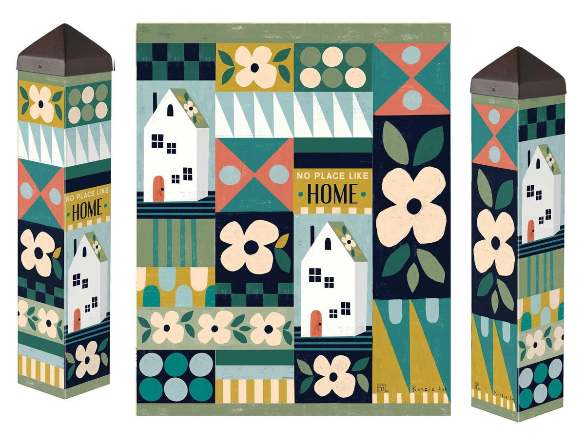 No Place Like Home Art Pole 20 Inches