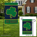 Notre Dame Clover 2 Sided Garden Flag Go Irish
