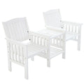 Gardeon Garden Bench Chair Table Loveseat Wooden Outdoor Furniture