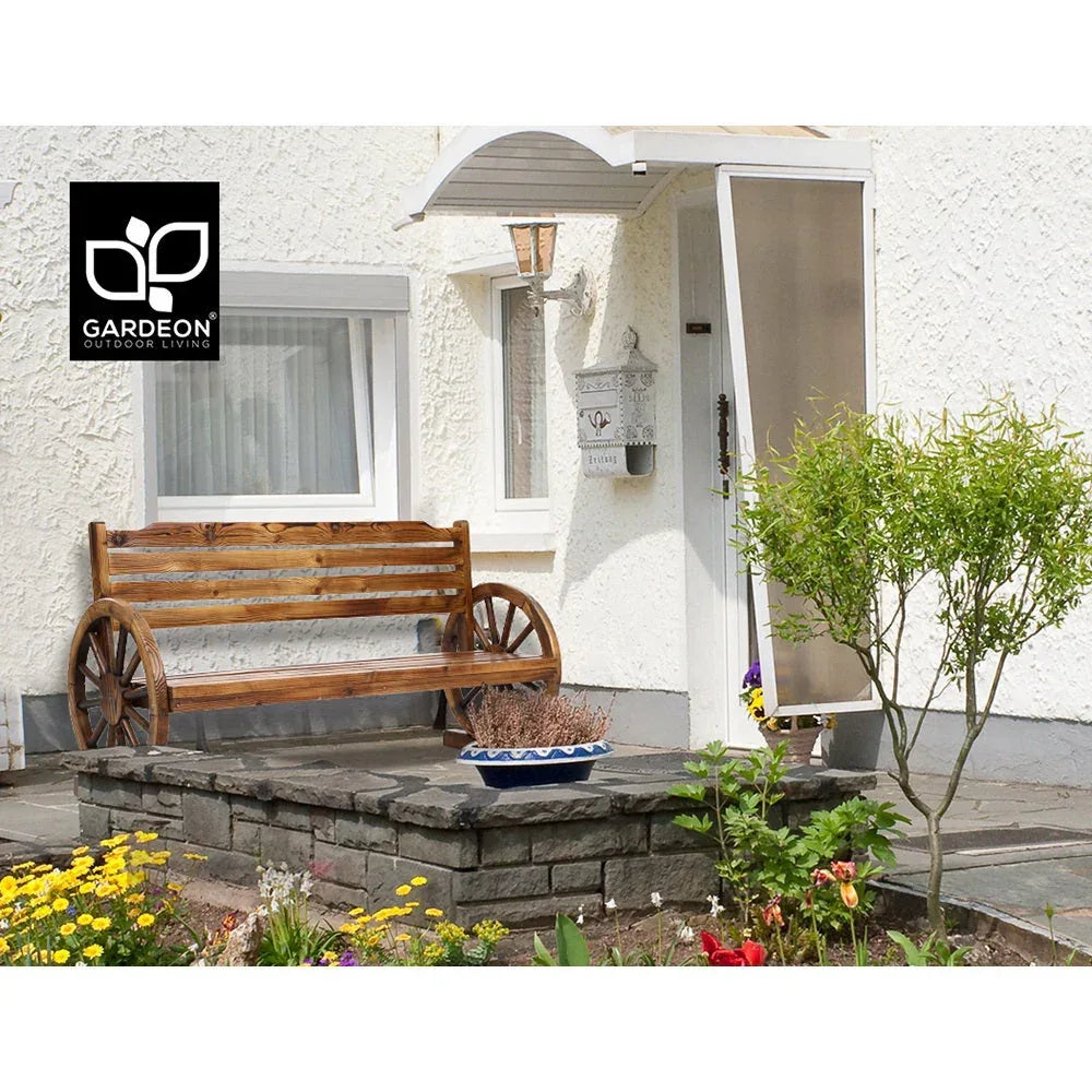 Gardeon Garden Bench Wooden Wagon Chair 3 Seat Outdoor Furniture