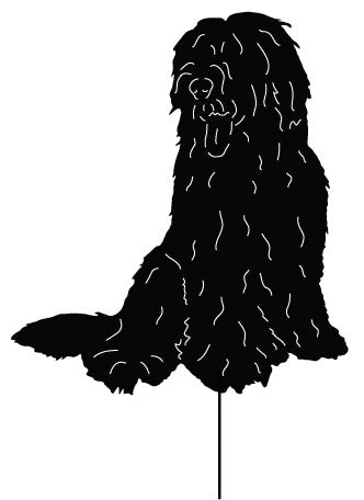 Old English Sheepdog Garden Stake or Wall Hanging (3)