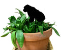 Old English Sheepdog Ornament or Plant Stake (Style 1 - Tail-less)