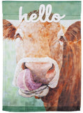 On The Nose Cow Garden Flag 2 Sided Decorative
