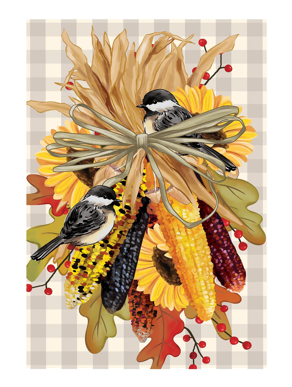 Ornamental Corn 2 Sided Garden Flag