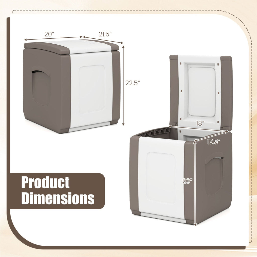 Outdoor Deck Box with Lid for Packages and Garden