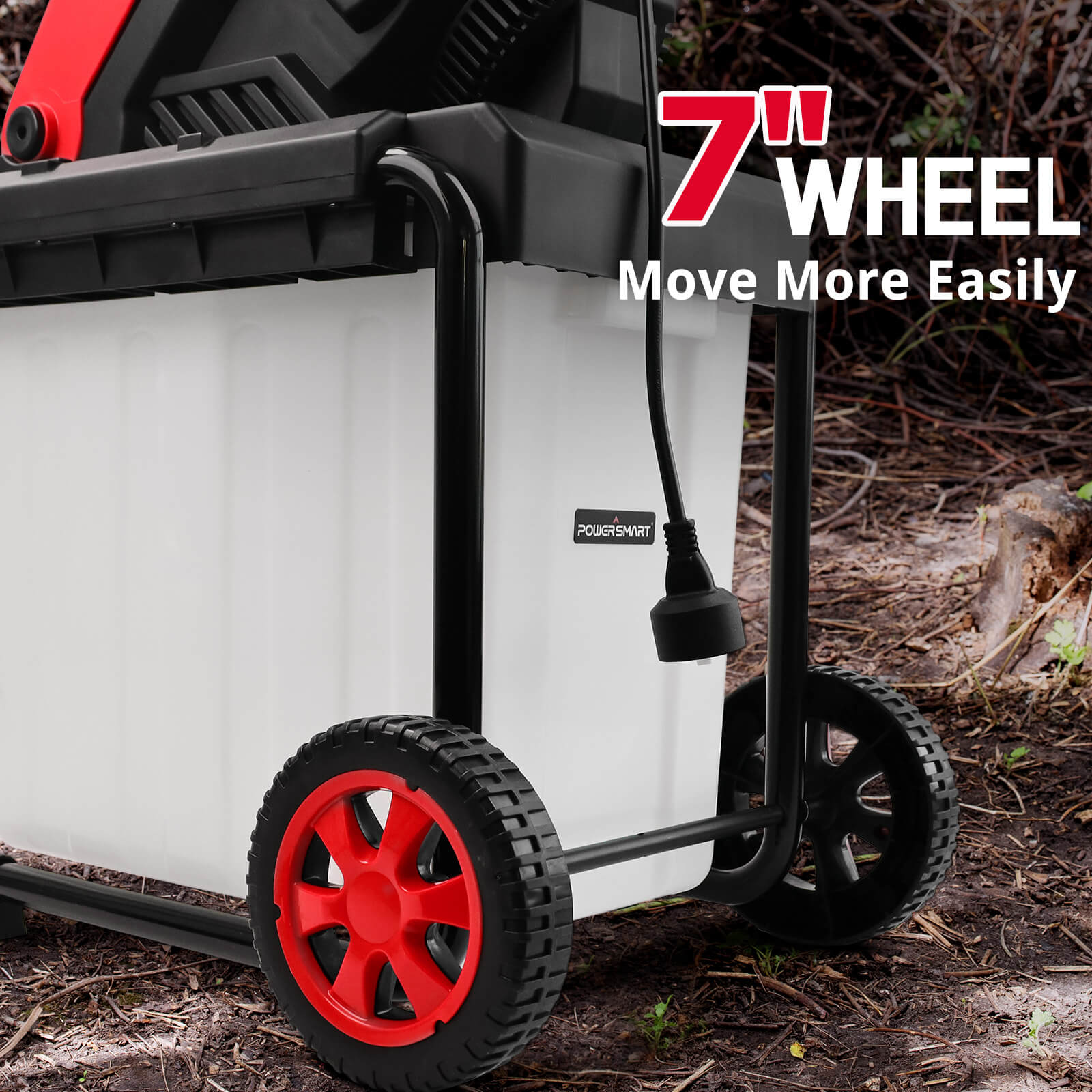 15Amp Electric Wood Chipper Leaf Mulcher w/ Collection Bin PS12A