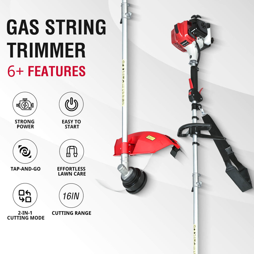 22" 170cc Gas Self-Propelled 3-in-1 Lawn Mower & String Trimmer Combo Kit V8622S1+PS4532