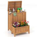 Package Delivery Box with Planter Box for Pool Accessories and Garden Tools