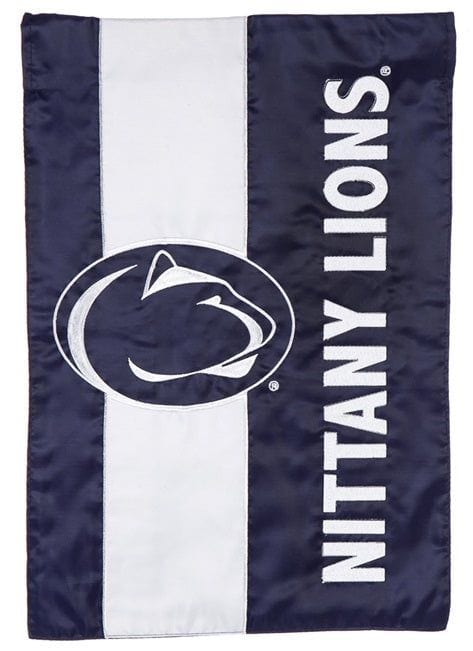 Penn State Nittany Lions Garden Flag 2 Sided Applique Logo