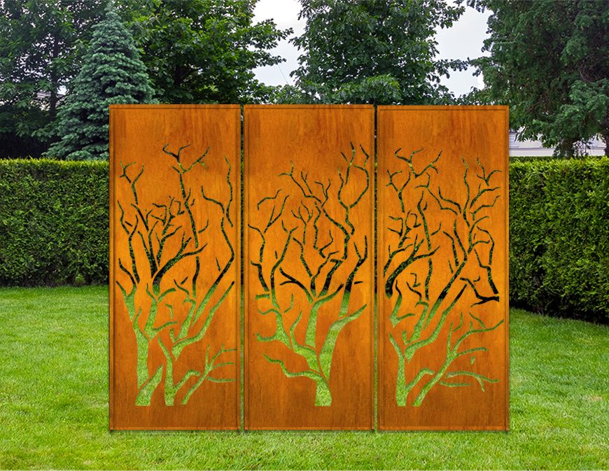 Outdoor Metal Panels (60” & 72”) – Heavy-Duty Steel for Patio, Fence & Backyard Privacy