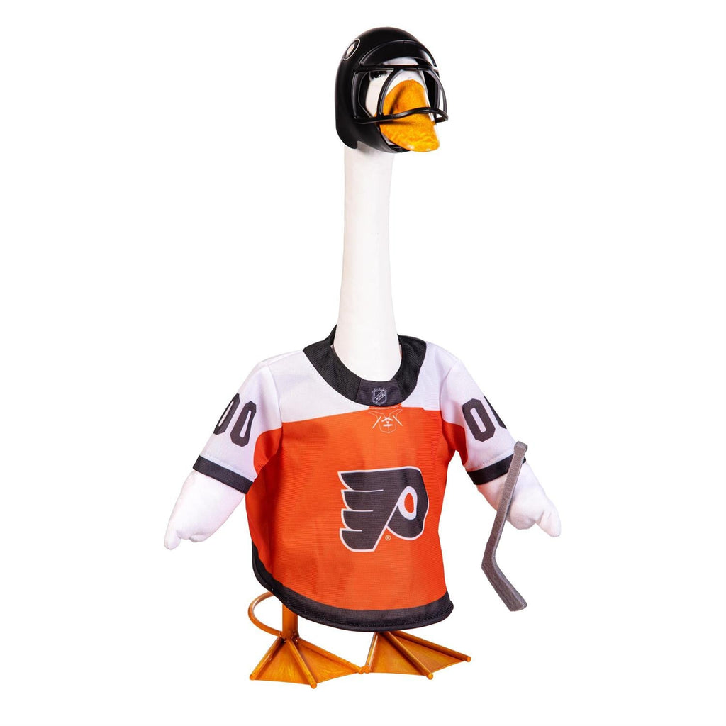 Philadelphia Flyers Porch Goose Outfit with Helmet and Hockey Stick for 21-Inch Goose