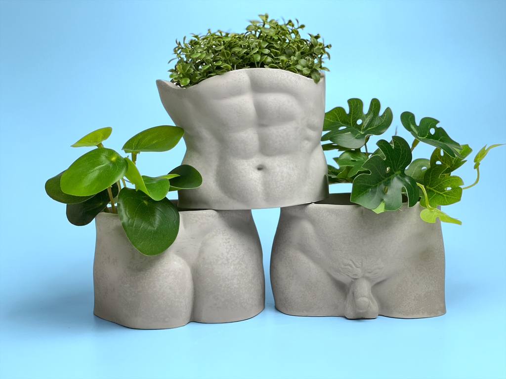 Male Body Planter Pot | Butt