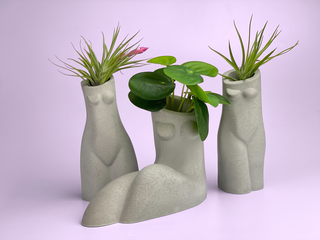 Female Body Vase | AIR PLANT HOLDER
