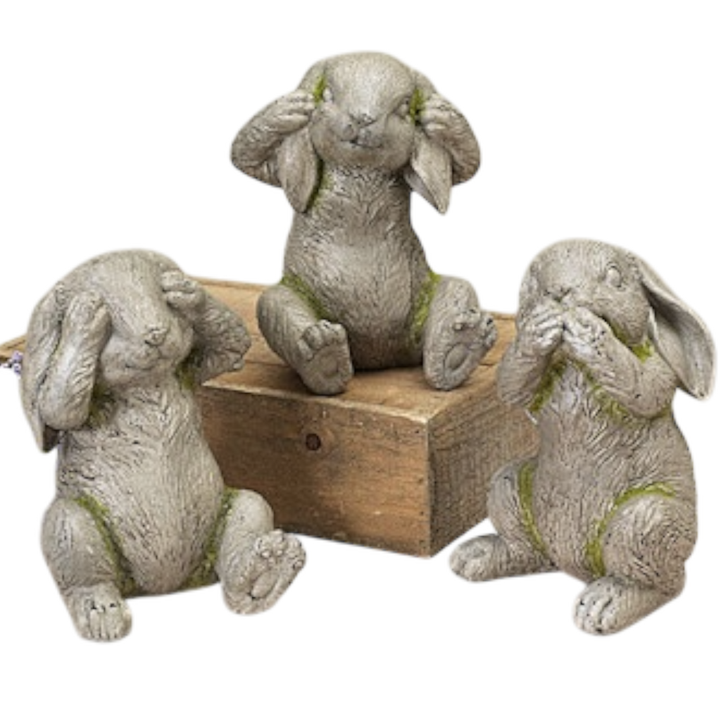 Adorable 7-inch Garden Bunny -