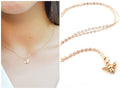 Bumblebee Charm Rose Gold Necklace - Honeybee Jewelry - Gift for Her