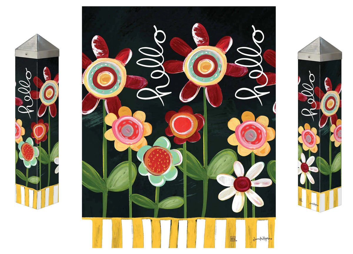Playful Petals Art Pole 20 Inches