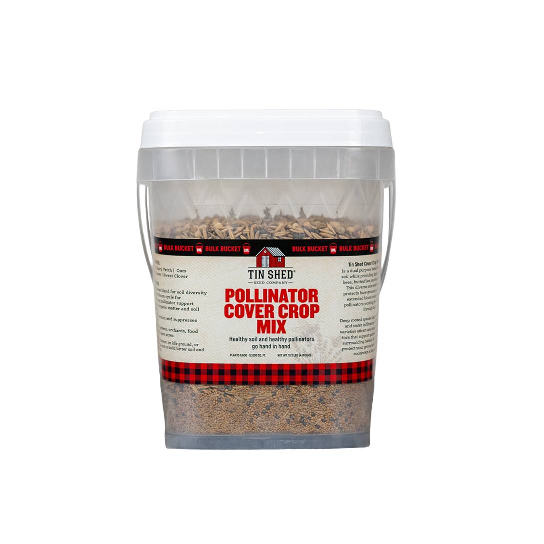 Pollinator Cover Crop Mix – 10.5 lb. - Covers 9000–12,000 sq ft (0.21–0.28 acres)