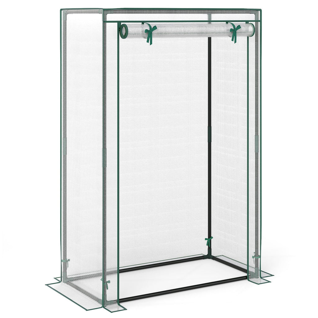 Portable Mini Greenhouse with Roll-Up Zippered Door