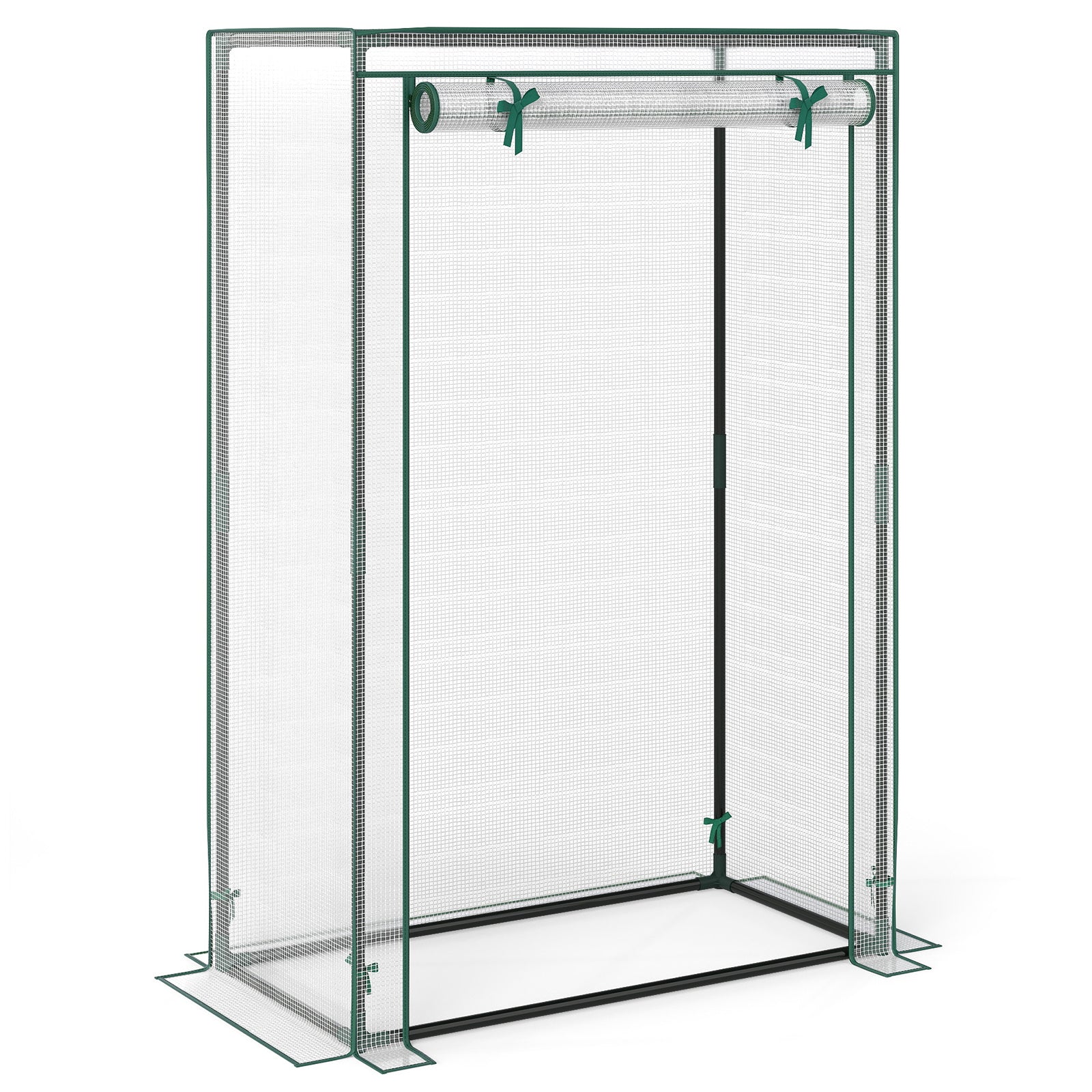 Portable Mini Greenhouse with Roll-Up Zippered Door