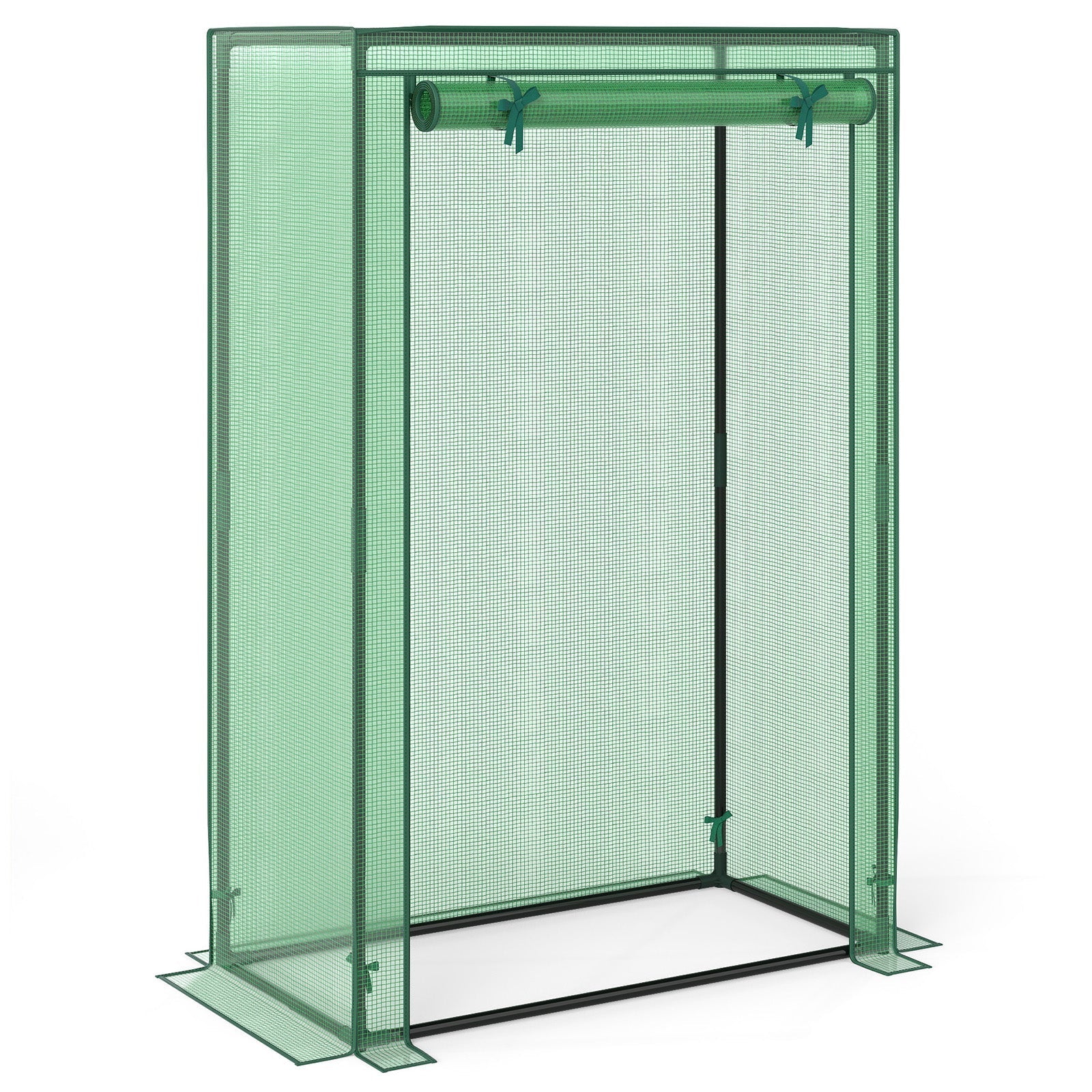 Portable Mini Greenhouse with Roll-Up Zippered Door