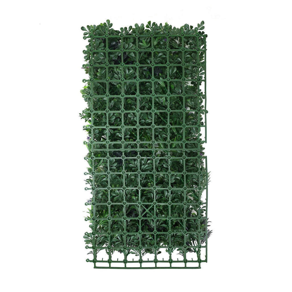 Rustic Botanical Lavender Artificial Green Wall Panel 40×20in – UV Resistant – Commercial Grade