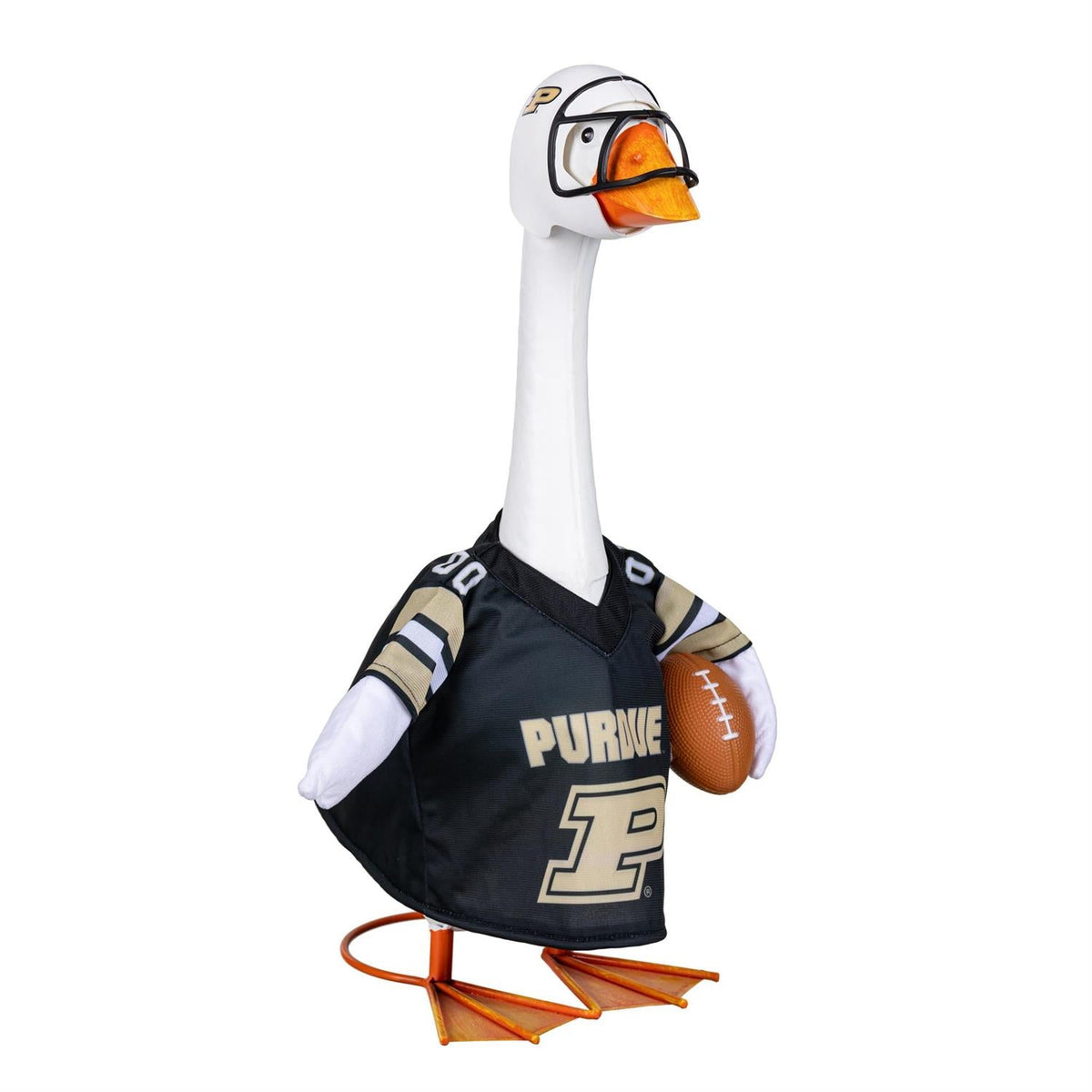 Purdue Boilermakers Football Outfit with Helmet for 21-Inch Porch Goose