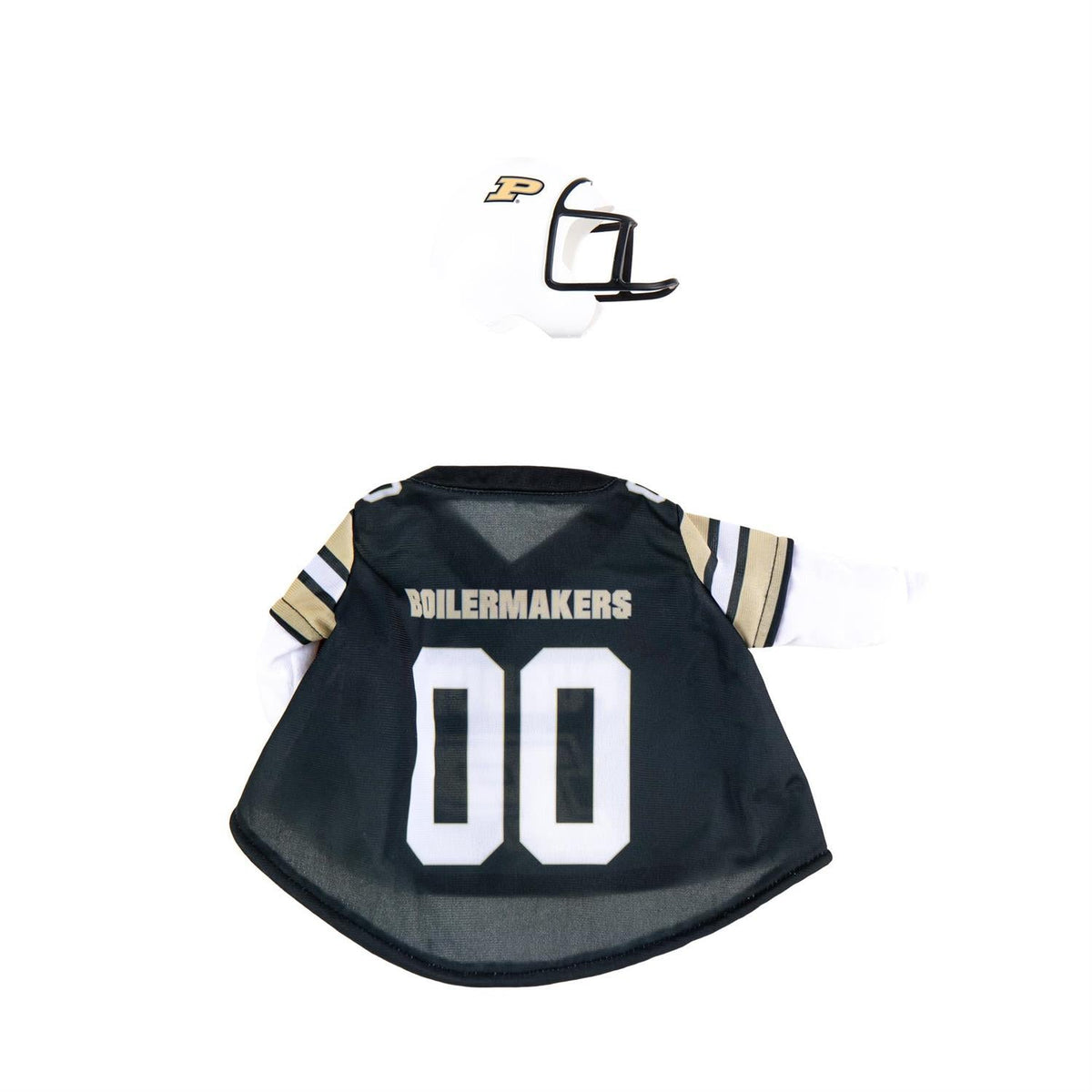 Purdue Boilermakers Football Outfit with Helmet for 21-Inch Porch Goose