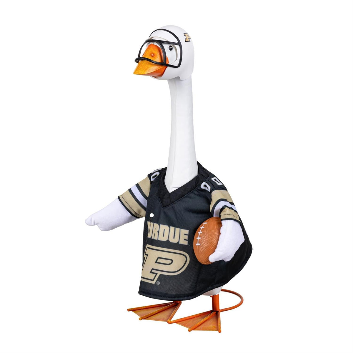 Purdue Boilermakers Football Outfit with Helmet for 21-Inch Porch Goose