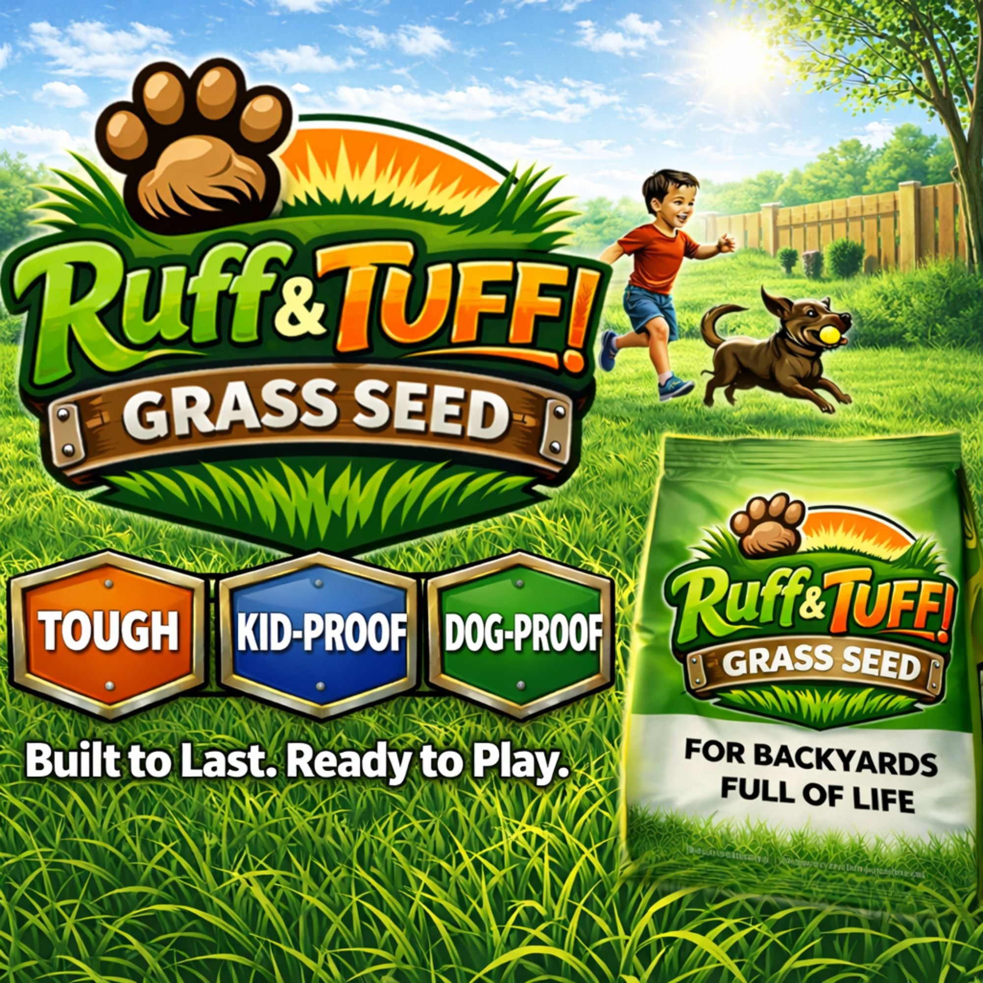 RUFF and TUFF! Grass Seed