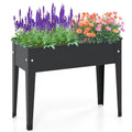 Raised Garden Bed Elevated Metal Planter Box with Legs Drainage Holes