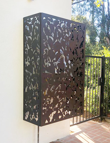 Outdoor Privacy Screen or Metal Wall Sculpture (46" Inch)