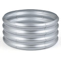 Round Galvanized Raised Garden Bed with Open-Ended Base