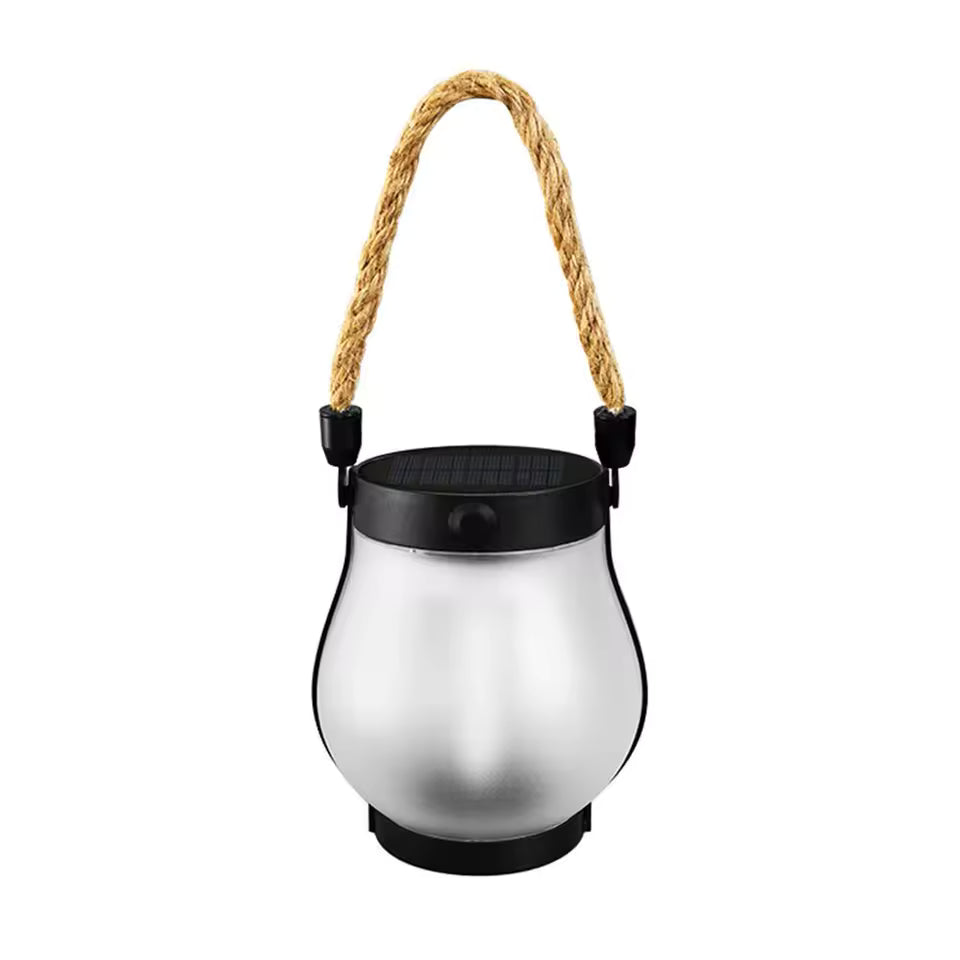 Solar Lanterns Outdoor – Waterproof Solar-Powered Lantern with Flickering Flame Effect for Garden and Patio